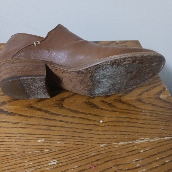 Frye Shoes Booties Tom Cognac Size 10m Zip Womans Leather - Picture 3 of 11